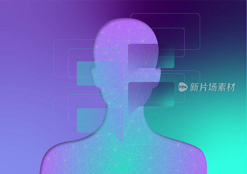 Chatbot IA。谈话。单词。文本